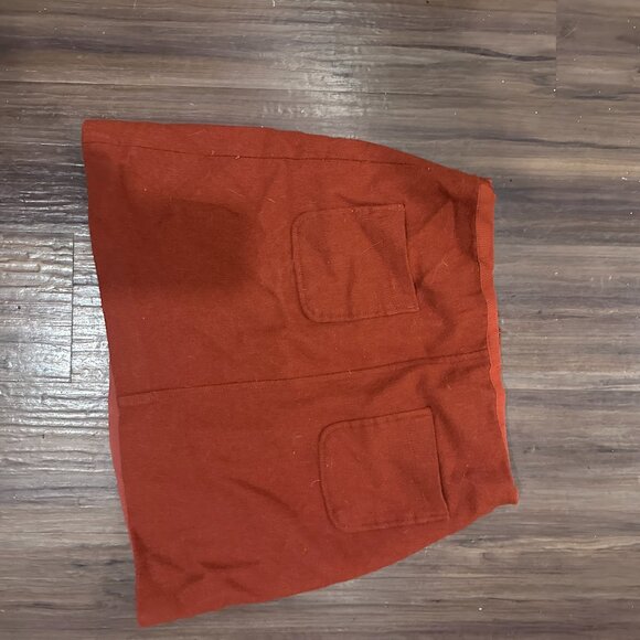 Madwell Museum Patch-Pocket Mini Skirt Wool Blend - Picture 5 of 6